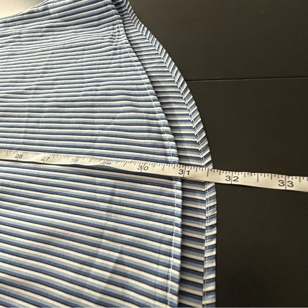 POLO Ralph Lauren Button Down Shirt Men's Classic Fit Blue White Stripe Size XL